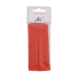 SACHET DE 6 / RUBAN BIAIS 2 CM. X 4 M. COQUELICOT
